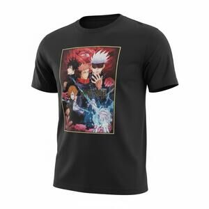 Box Lunch Jujutsu Kaisen Black Graphic Tee Adult L